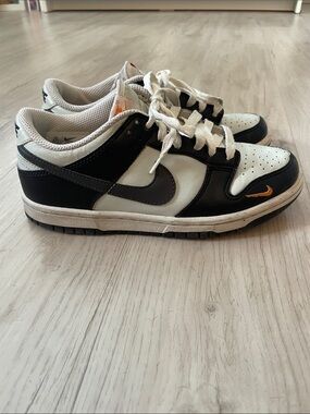 Nike Dunk Low Black Gray Orange Shoes